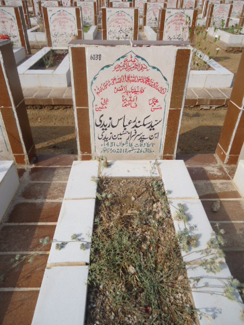6038 – Syed Sikandar Abbas Zaidi