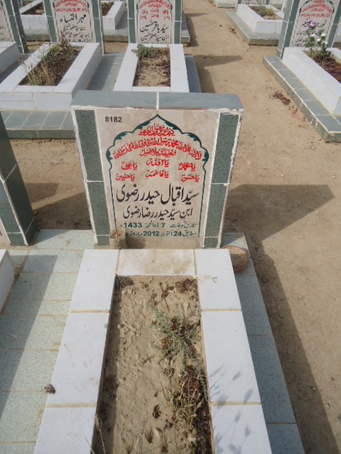 8182 – Syed Iqbal Haider Rizvi