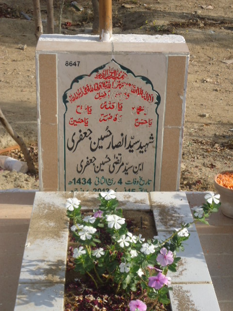 8647 – Shaheed Syed Ansar Hussain Jaffery