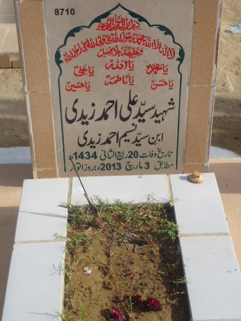 8710 – Shaheed Syed Ali Ahmed Zaidi