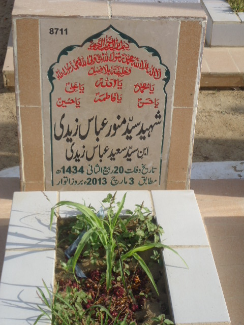 8711 – Shaheed Syed Munawar Abbas Zaidi