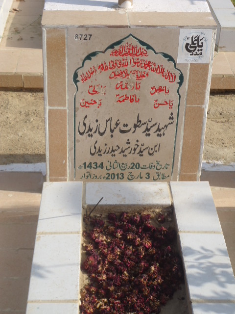 8727 – Shaheed Syed Satoot Abbas Zaidi