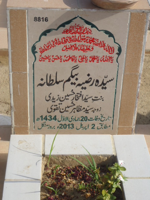 8816 – Razia Begum Sultana