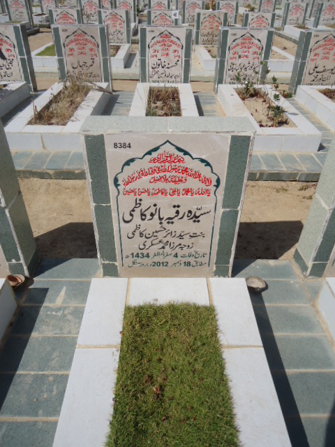 8384 – Syeda Rukaiya Bano Kazmi