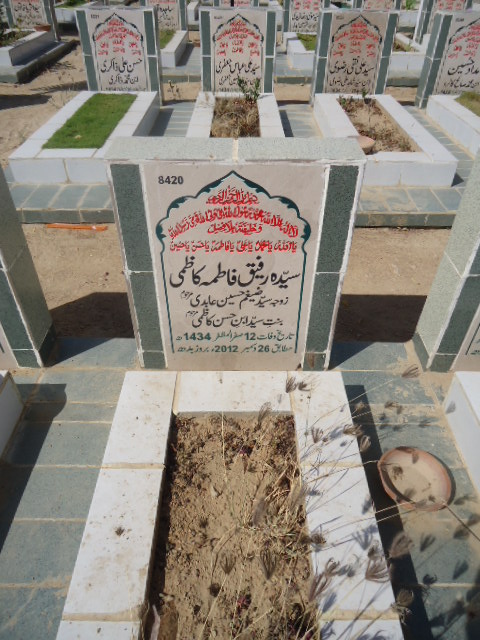 8420 – Syeda Rafique Fatima Kazmi