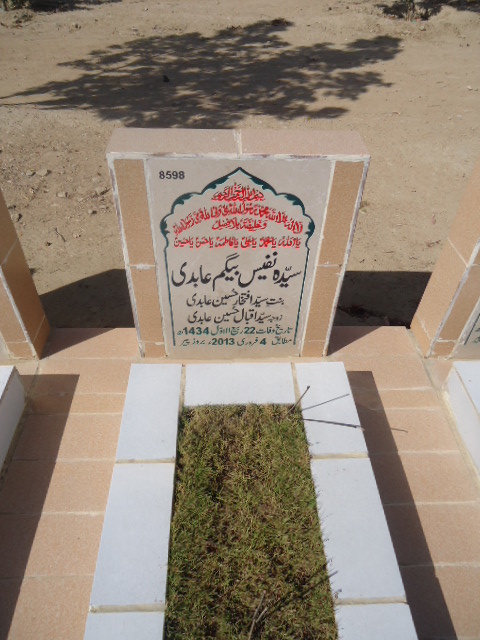 8598 – Syeda Nafees Begum Abidi