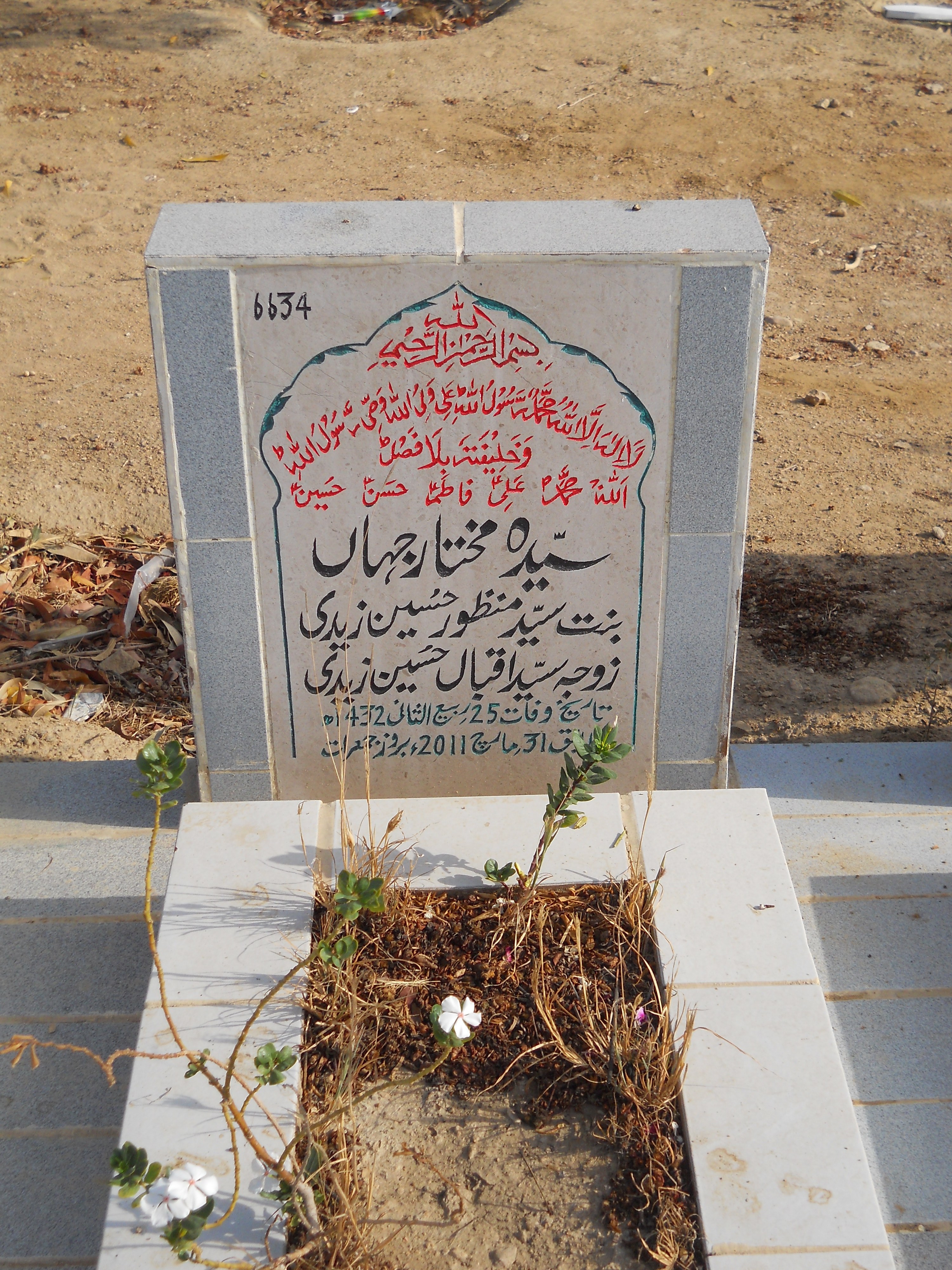 6634 – Syeda Mukhtar Jahan