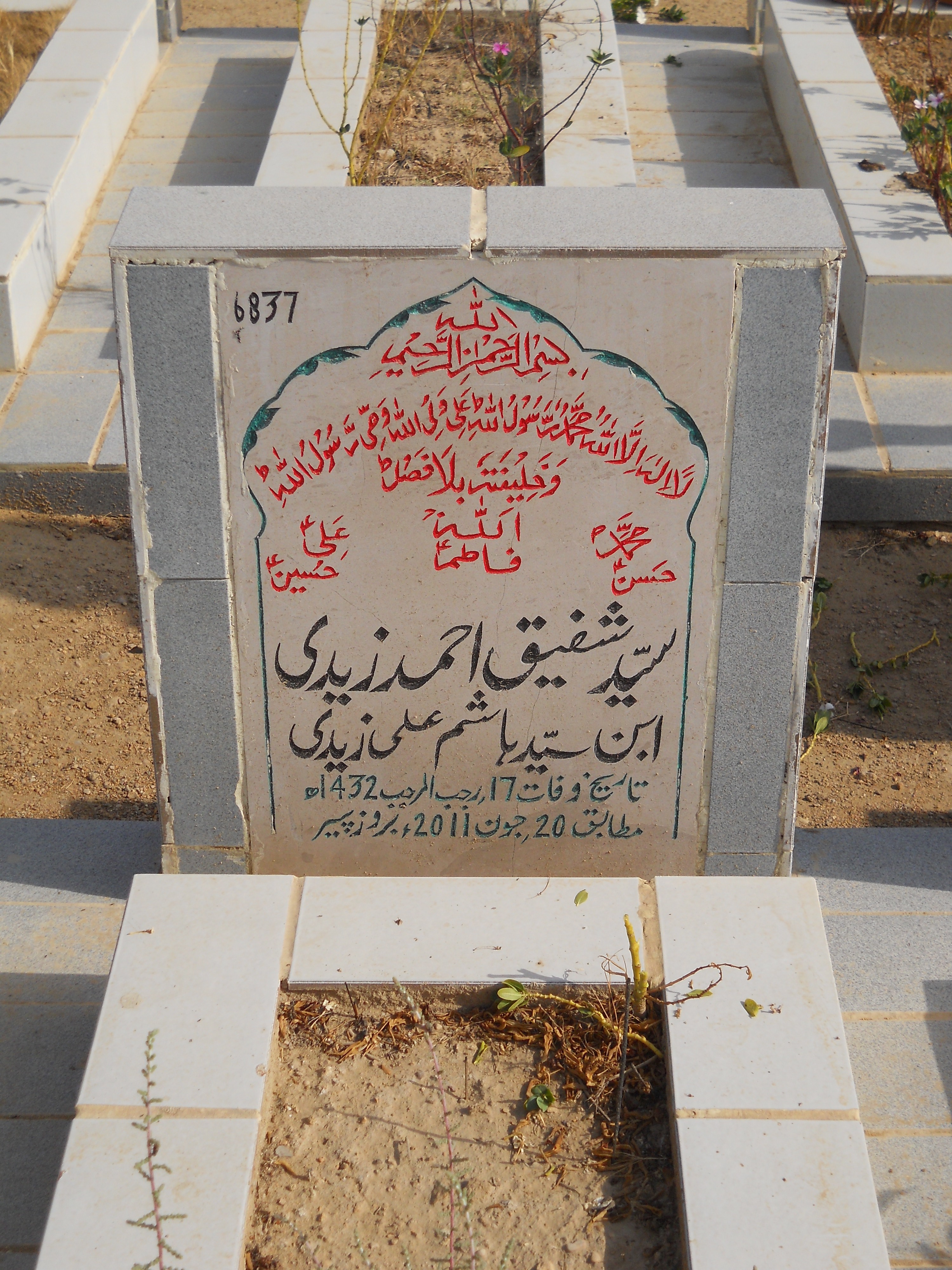 6837 – Syed Shafiqe Ahmed Zaidi