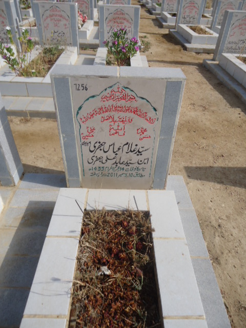 7256 – Syed Ghulam Abbas Jaffery