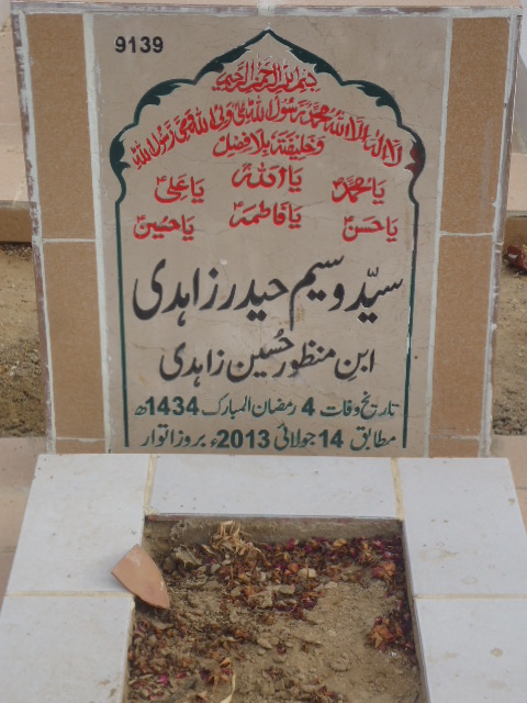 9139 – Syed Waseem Haider Zahidi