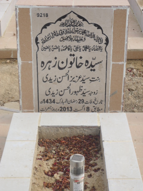 9218 – Syeda Khatoon Zehra