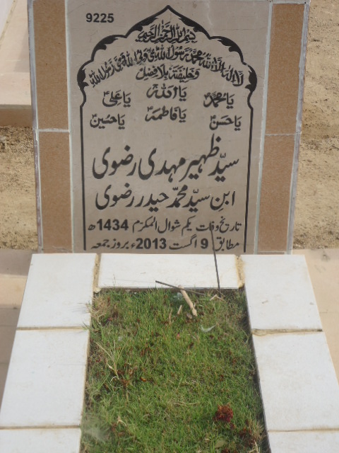9225 – Syed Zaheer Mehdi Rizvi
