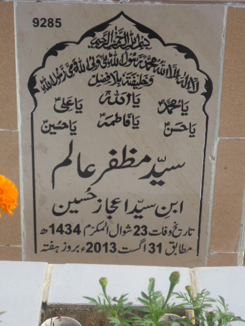 9285 – Syed Muzafar Alam