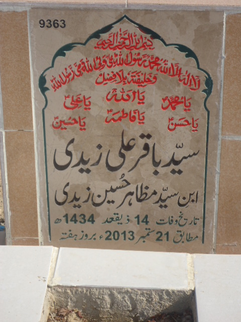 9363 – Syed Baqar Ali Zaidi