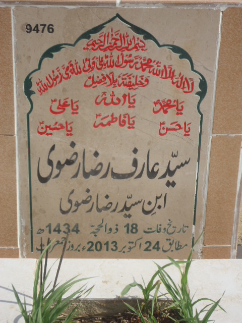 9476 – Syed Arif Raza Rizvi