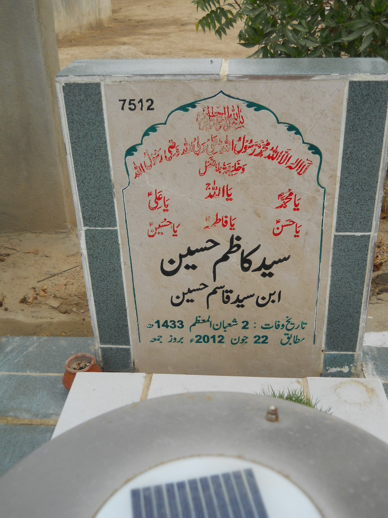 7512 – Syed Kazim Hussain
