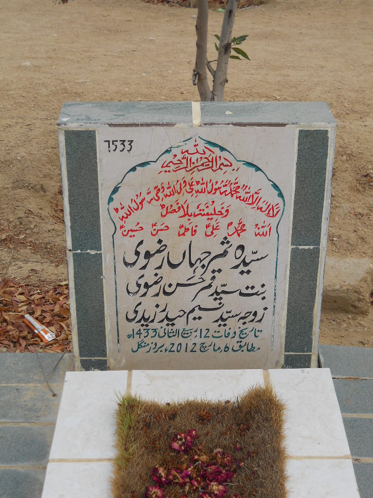 7533 – Syeda Samar Jahan Rizvi