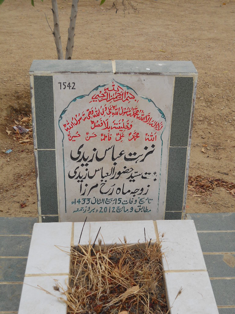 7542 – Nuzhat Abbas Zaidi