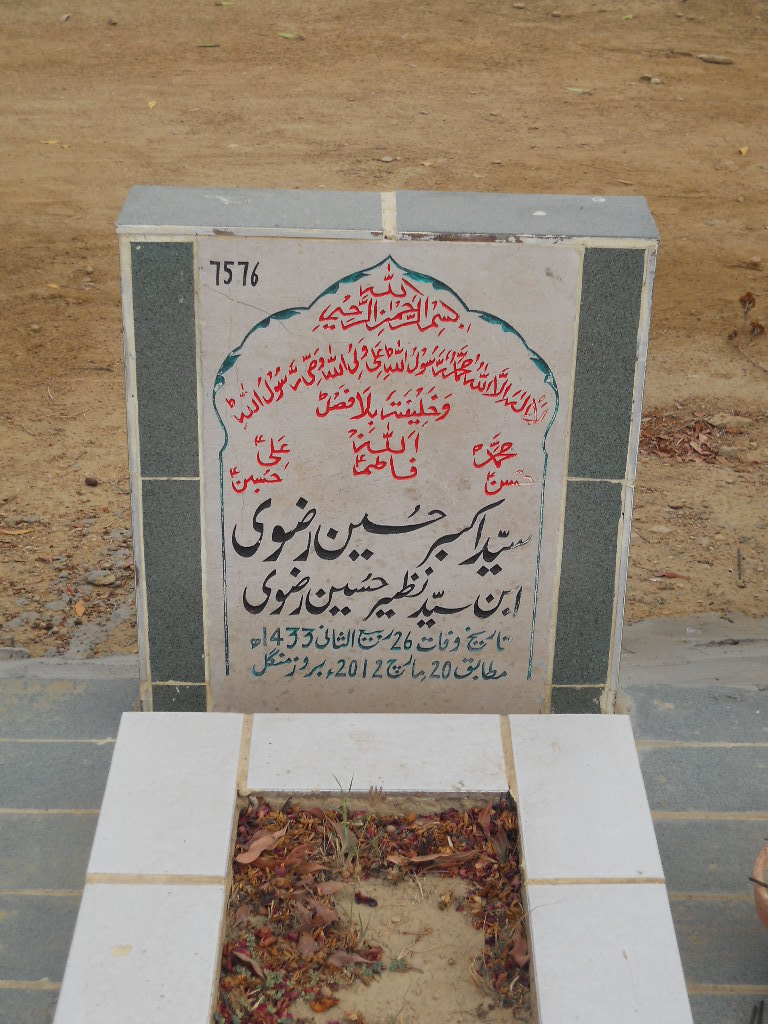 7576 – Syed Akbar Hussain Rizvi