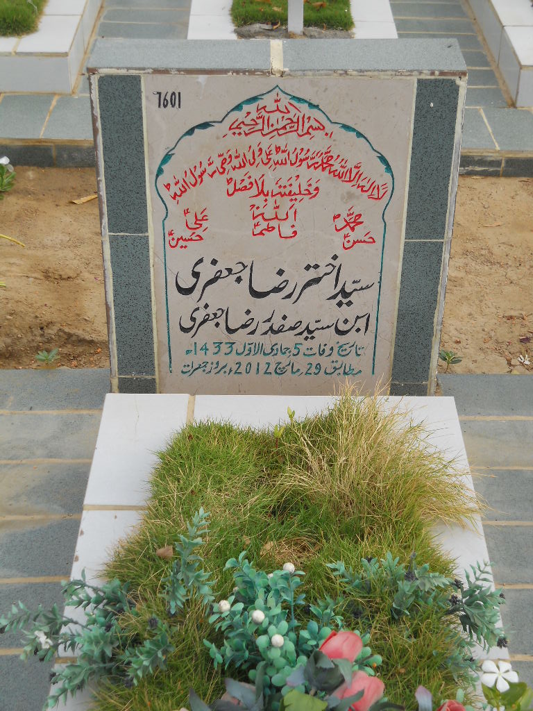 7601 – Syed Akhtar Raza Jaffery