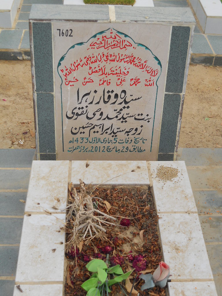 7602 – Syeda Waqar Zehra