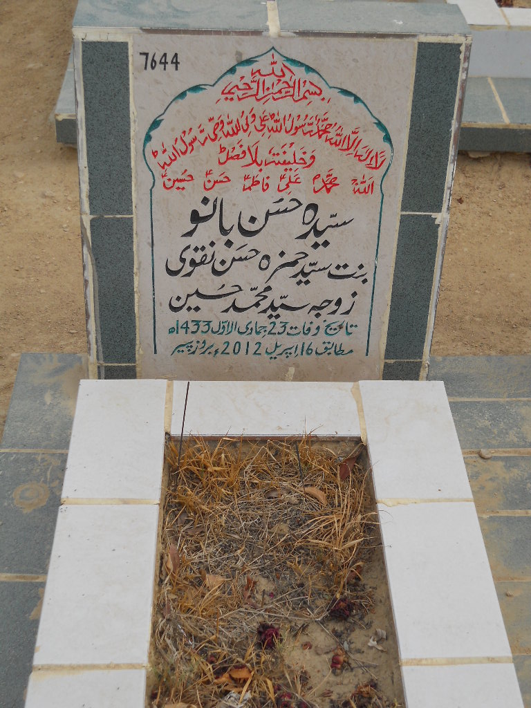 7644 – Syeda Hasan Bano
