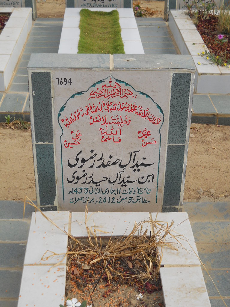 7694 – Syed Alay Safdar Rizvi