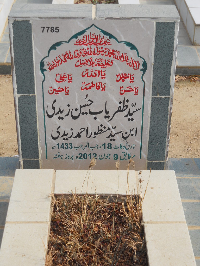 7785 – Syed Zafaryab Hussain Zaidi