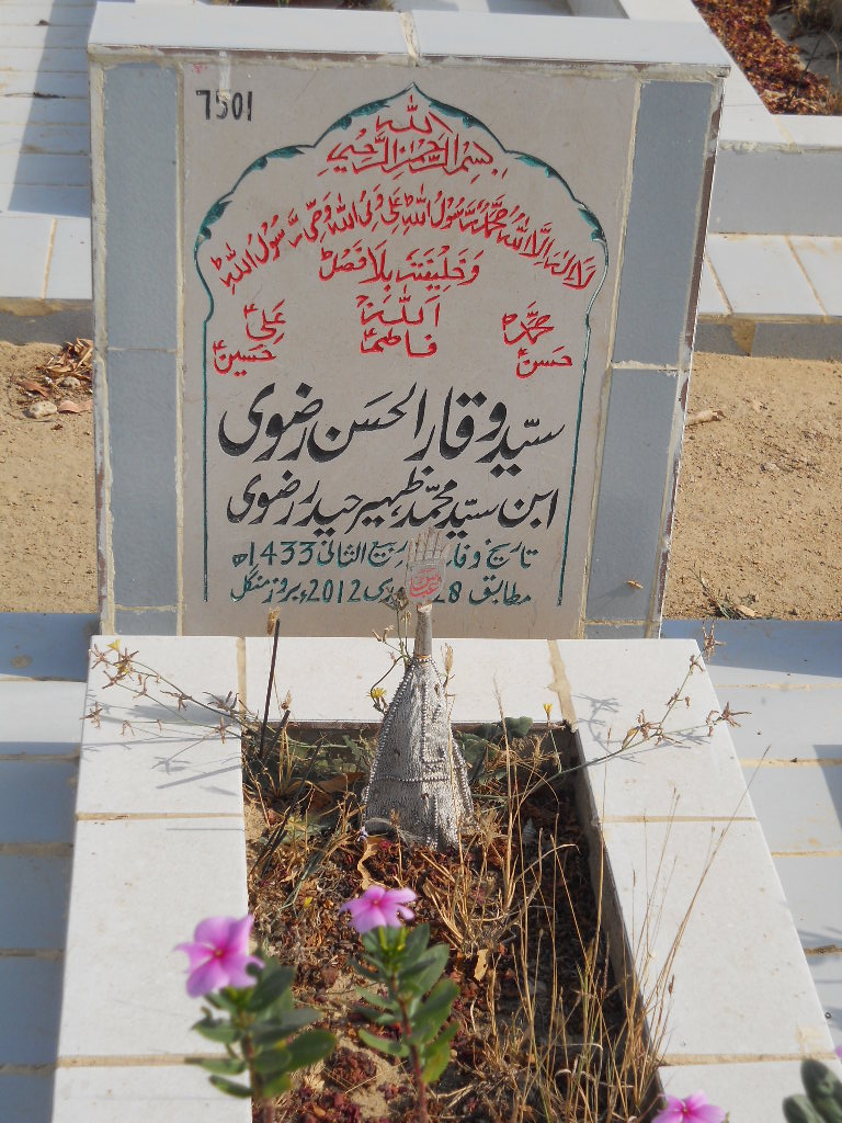 7501 – Syed Waqar Ul Hasan Rizvi