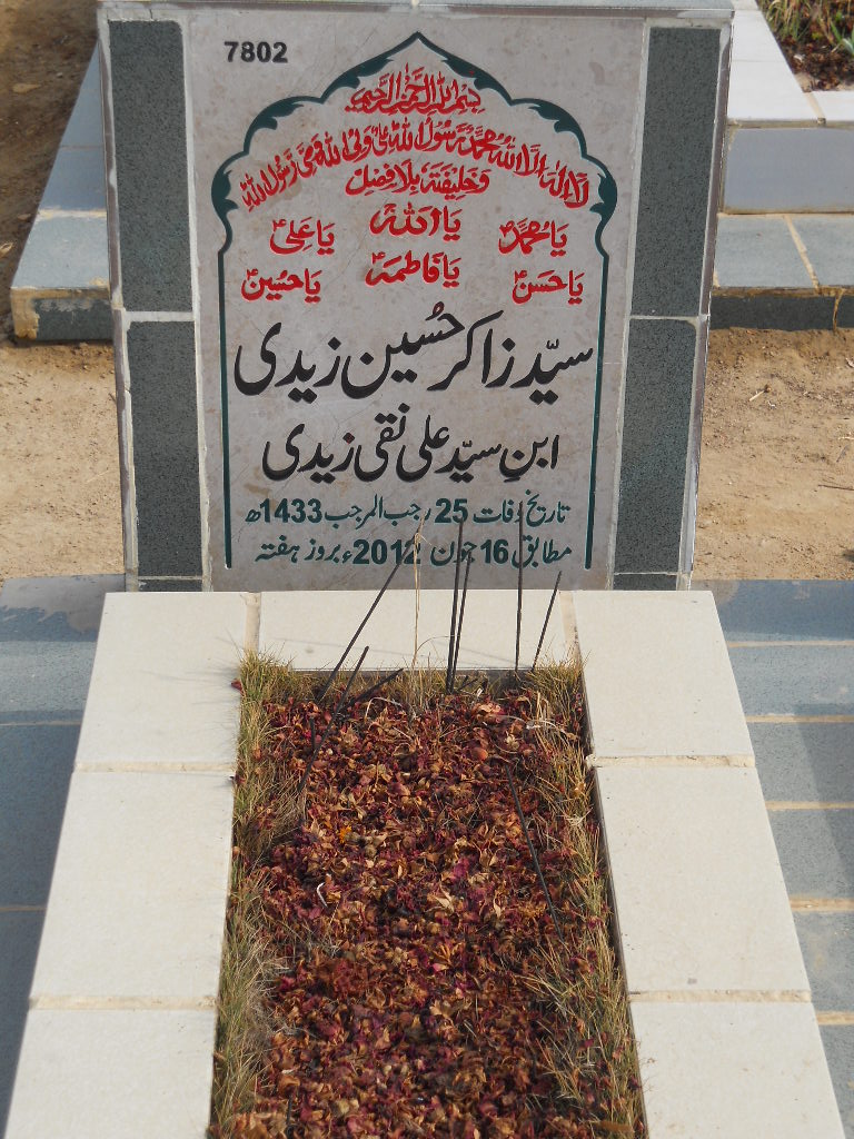 7802 – Syed Zakir Hussain Zaidi