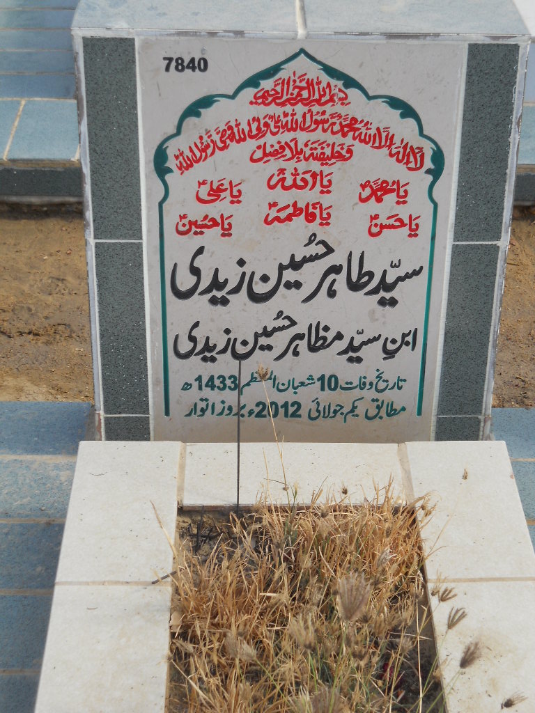 7840 – Syed Tahir Hussain Zaidi