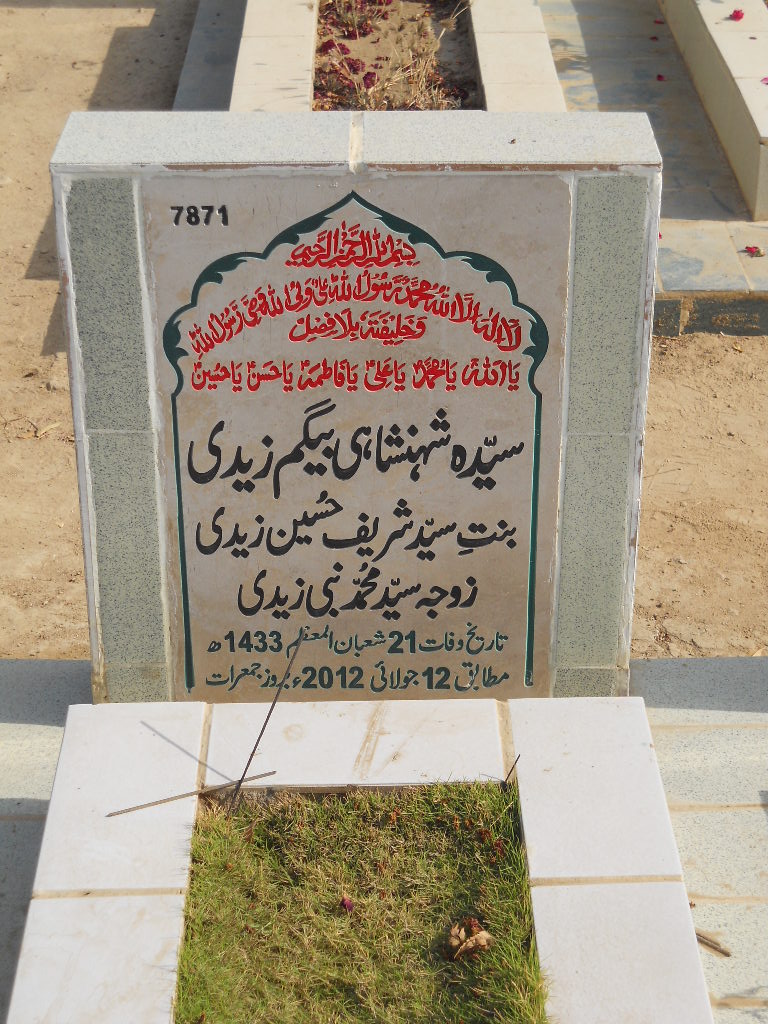 7871 – Syeda Shahinshahi Begum Zaidi