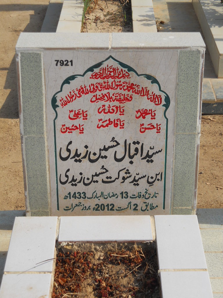 7921 – Syed Iqbal Hussain Zaidi