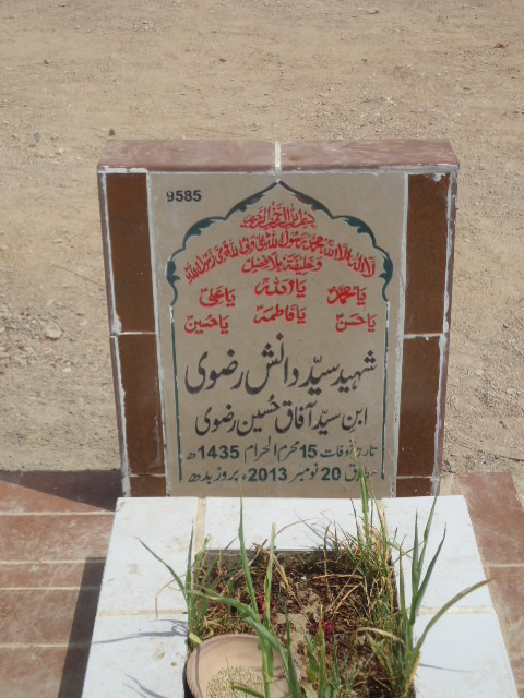 9585 – Shaheed Syed Danish Rizvi