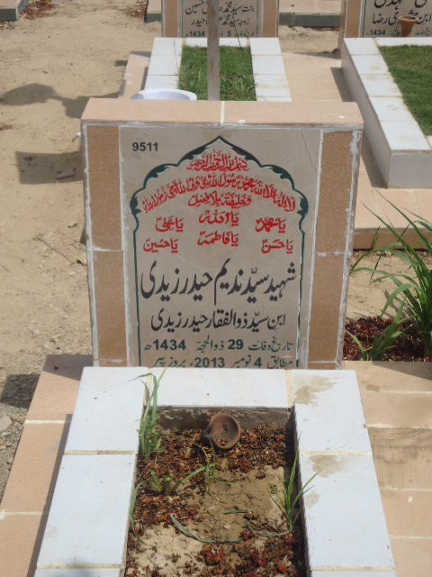 9511 – Shaheed Syed Nadeem Haider Zaidi