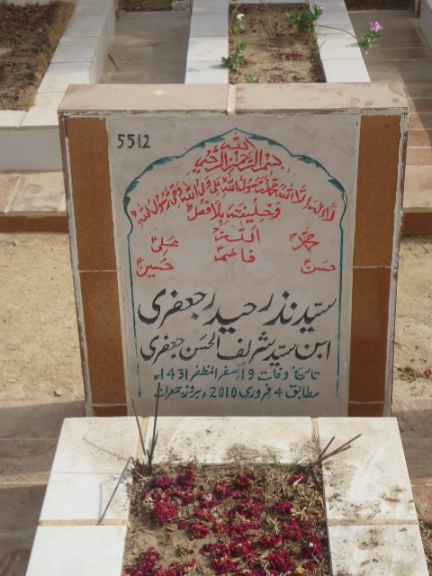 5512 – Syed Nazar Haider Jaffry