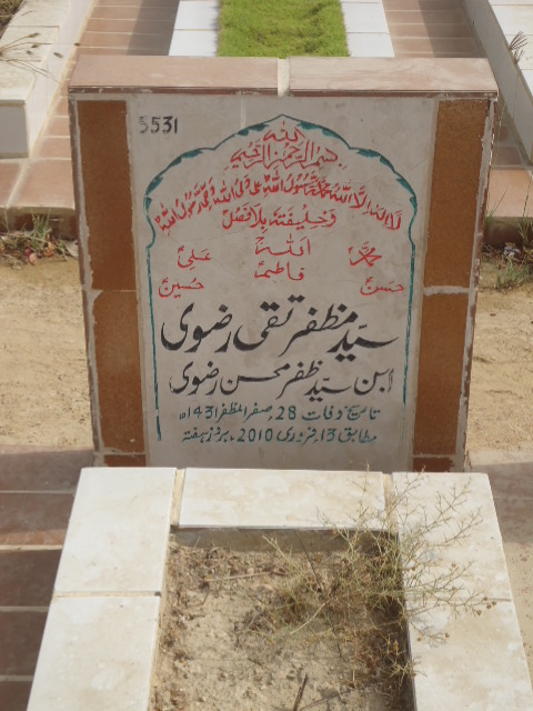5531 – Syed Muzafar Taqi Rizvi