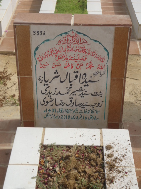 5536 – Syeda Iqbal Suriya Zaidi