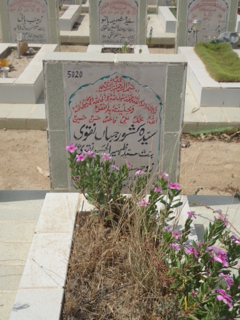 5020 – Syeda Kishwar Jahan Naqvi