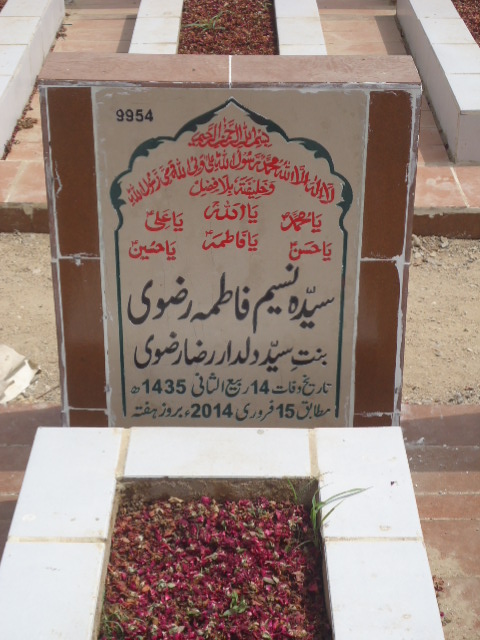 9954 – Syeda Naseem Fatima Rizvi