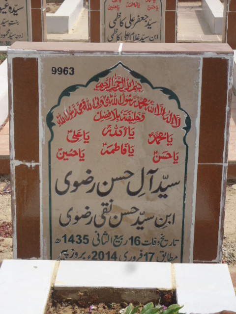 9963 – Syed Alay Hasan Rizvi