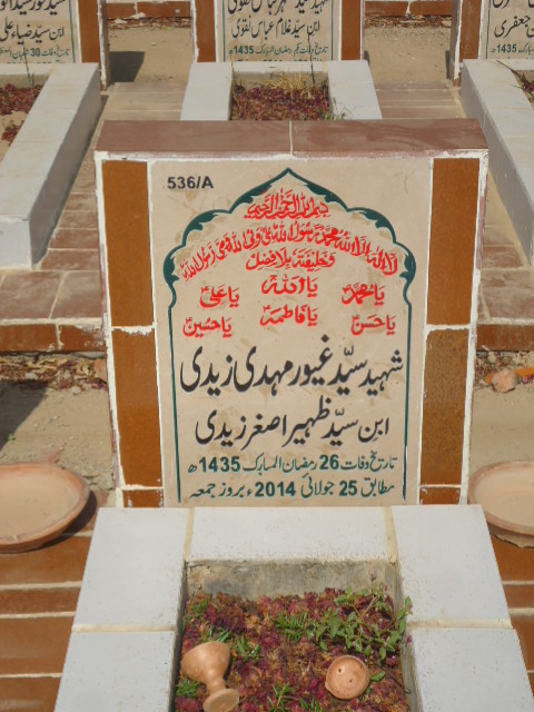 10536 – Shaheed Syed Ghayour Mehdi Zaidi