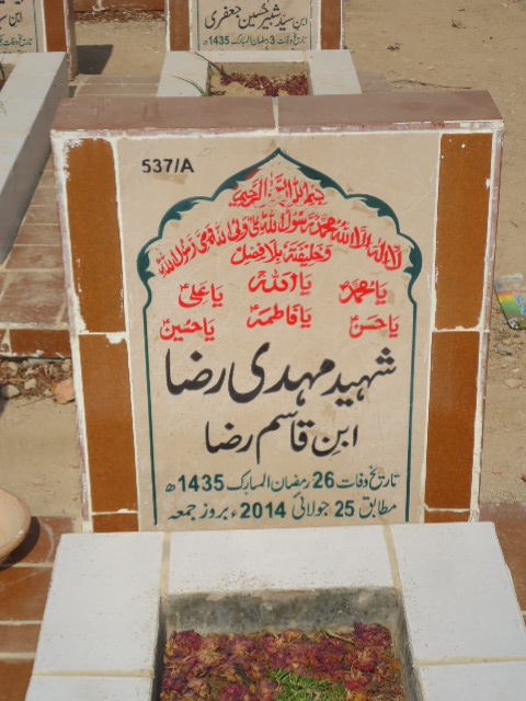 10537 – Shaheed Mehdi Raza