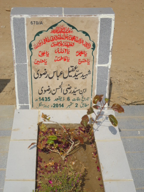 10670 – Shaheed Syed Aqeel Abbas Rizvi