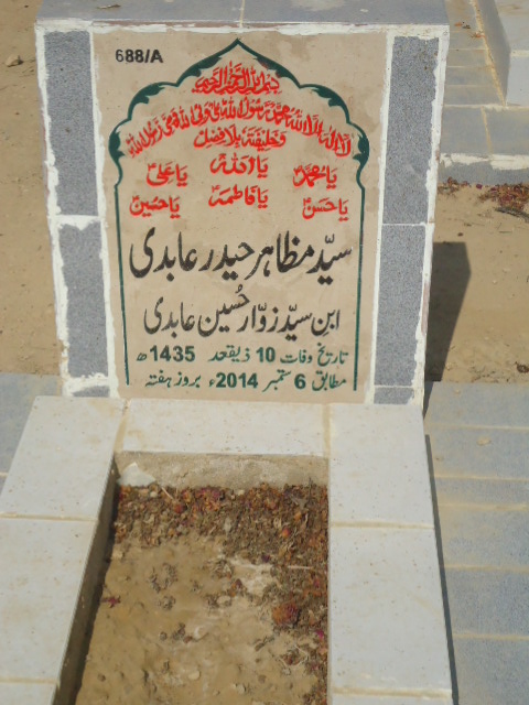 10688 – Syed Mazahir Haider Abidi