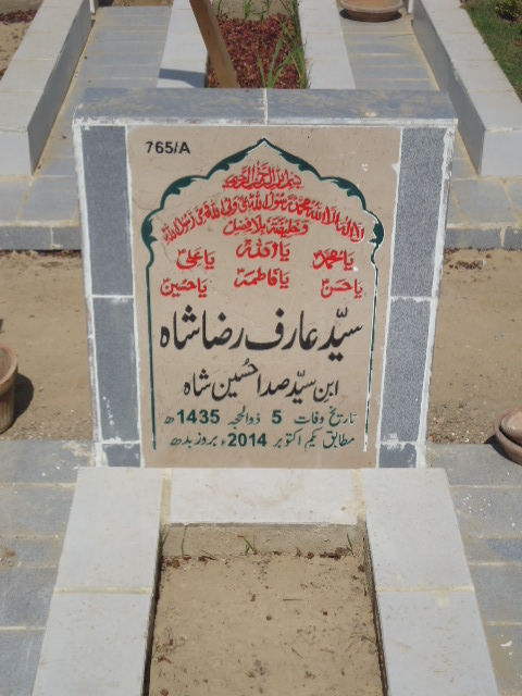 10765 – Syed Arif Raza Shah
