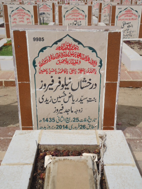 9985 – Darakhshan Nelofer Feroz