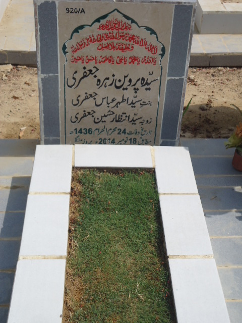 10920 – Syeda Parveen Zehra Jaffery
