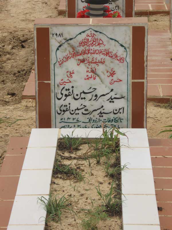 2981 – Syed Masroor Hussain Naqvi