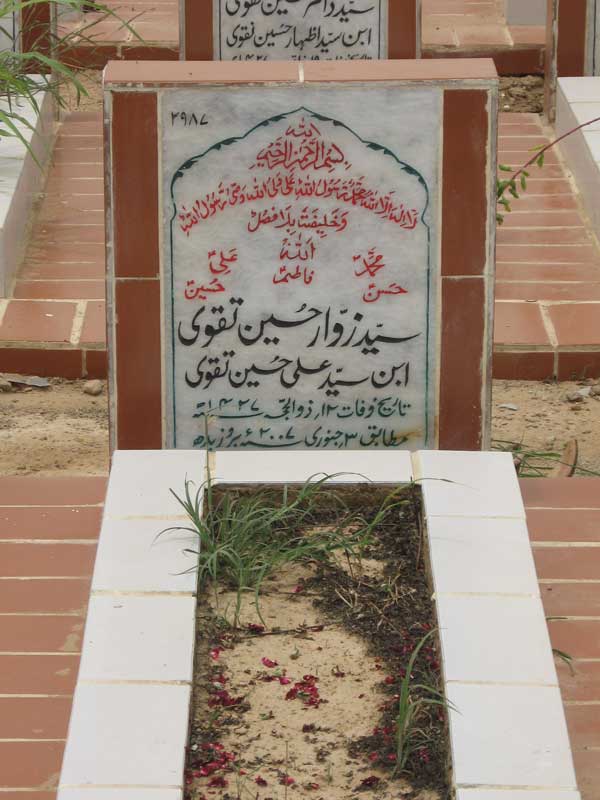 2987 – Syed Zawar Hussain Taqvi
